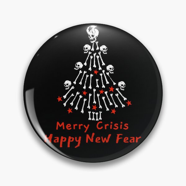 Item preview, Merry Crisis and a Happy new fear ugly Christmas tree designed and sold by Popalt.