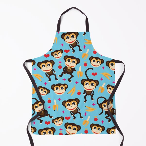 Item preview, Monkeys Go Bananas - BLue designed and sold by Rainbows Galore.