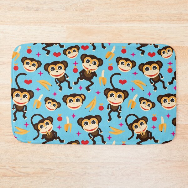 Item preview, Monkeys Go Bananas - BLue designed and sold by Rainbows Galore.