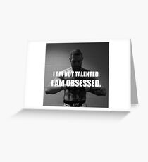 Obsessed Conor McGregor Greeting Card