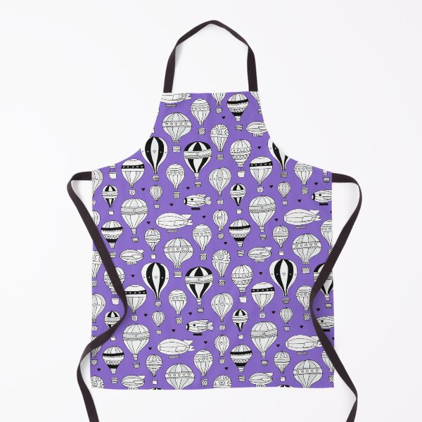 Item preview, Hot Air Balloons & Zeppelin - Purple designed and sold by Rainbows Galore.