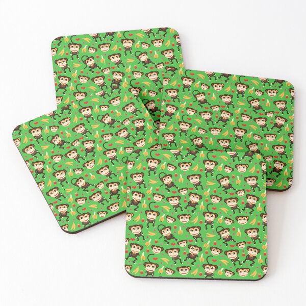 Item preview, Monkeys Go Bananas - Green designed and sold by Rainbows Galore.