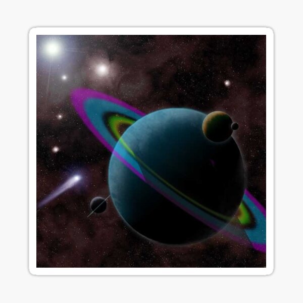 Ringed World Sticker