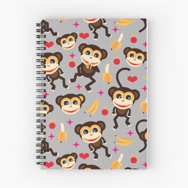 Item preview, Monkeys Go Bananas - Grey designed and sold by Rainbows Galore.