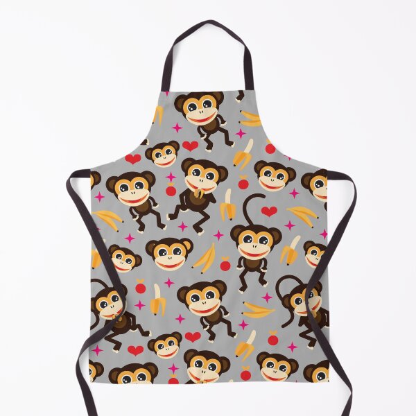 Item preview, Monkeys Go Bananas - Grey designed and sold by Rainbows Galore.