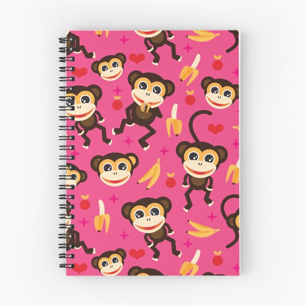 Item preview, Monkeys Go Bananas - Hot Pink designed and sold by Rainbows Galore.