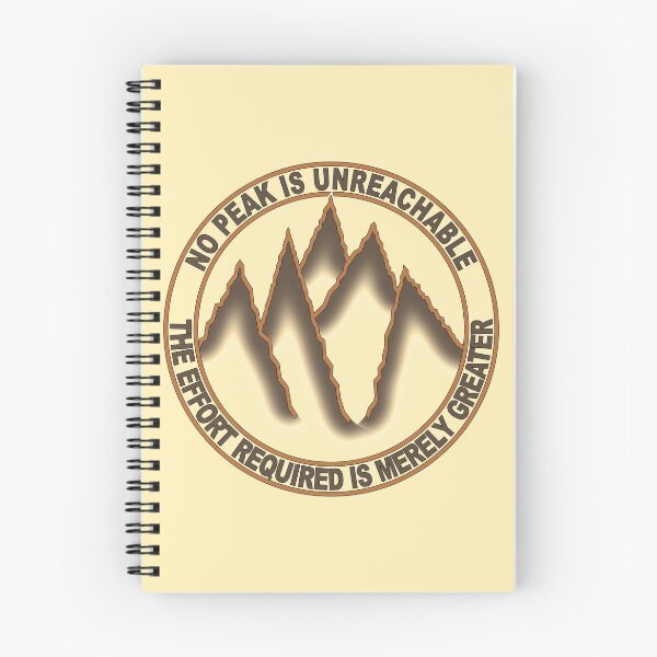 Item preview, No peak is unreachable - brown designed and sold by Adamasage.
