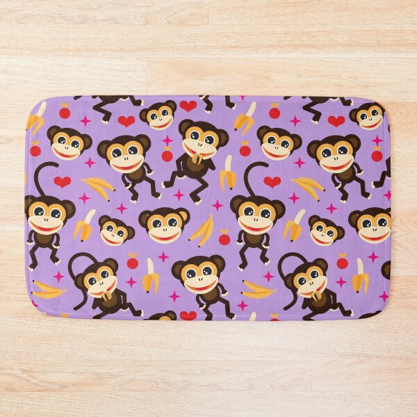 Item preview, Monkeys Go Bananas - Lilac designed and sold by Rainbows Galore.