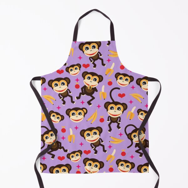 Item preview, Monkeys Go Bananas - Lilac designed and sold by Rainbows Galore.