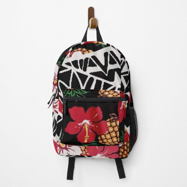 Item preview, Hibiscus, pineapple and black and white pattern designed and sold by sweetartnc.