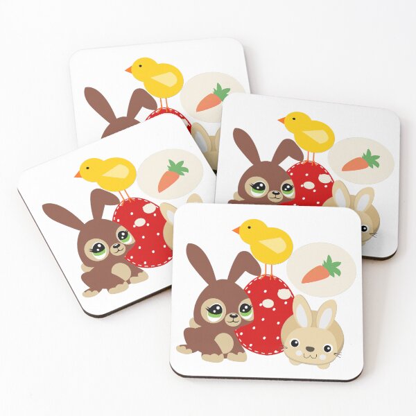 Item preview, Happy Bunnies and Chick with Easter Egg designed and sold by TigsArts.