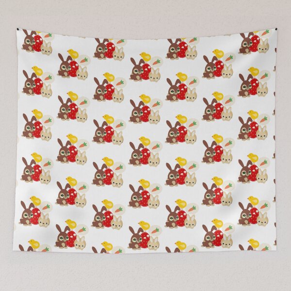 Item preview, Happy Bunnies and Chick with Easter Egg designed and sold by TigsArts.
