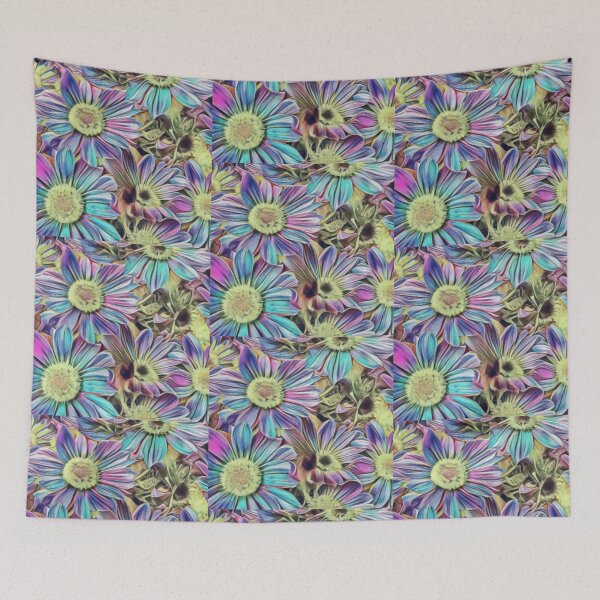Item preview, TrippIng Daisys  Neon Flowers  designed and sold by Shroomijuana.