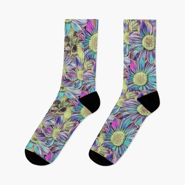 Item preview, TrippIng Daisys  Neon Flowers  designed and sold by Shroomijuana.