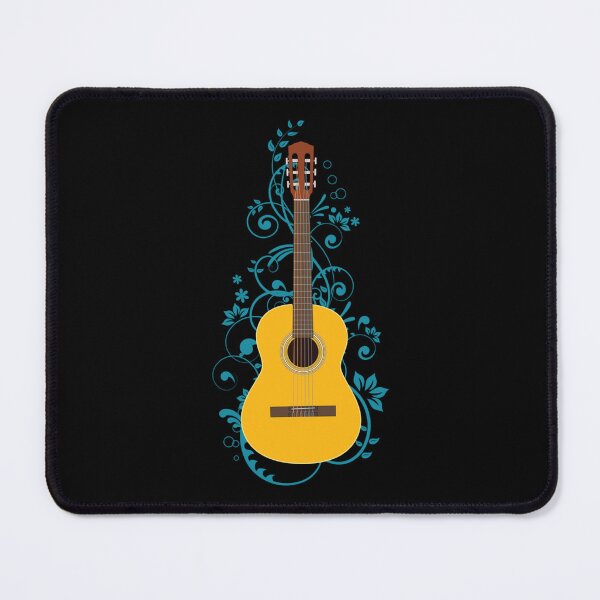 Artikelvorschau, Klassische Akustikgitarre-blühende Reben-Klassiker-T-Shirt entworfen und verkauft von mchughbesenh.