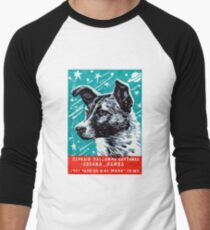 1957 Laika der Space Dog Baseballshirt für Männer