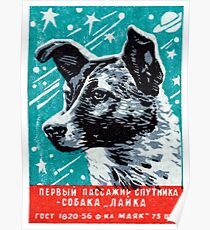 1957 Laika the Space Dog Poster