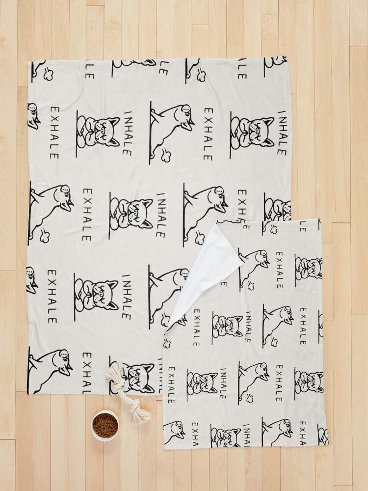 Alternate view of Inhale Exhale Frenchie Pet Blanket