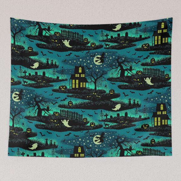 Item preview, Magical Halloween Night - FoxFire Green designed and sold by ByreWilde.