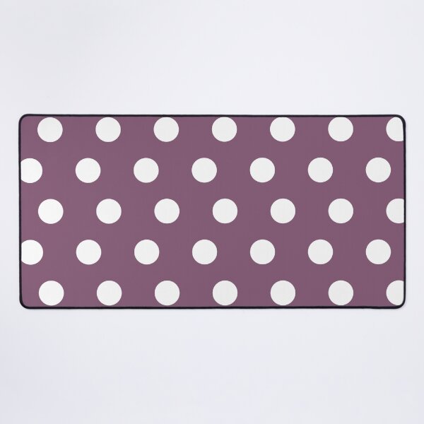 Item preview, Classic Polka Dot Pattern_White Mauve Medium Purple Dusty Purple designed and sold by mimihuang creations.