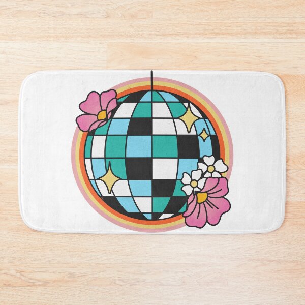 Item preview, retro mirrorball with flowers discoball designed and sold by cottagecorococo.
