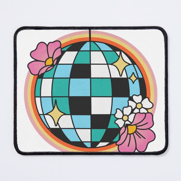 Item preview, retro mirrorball with flowers discoball designed and sold by cottagecorococo.