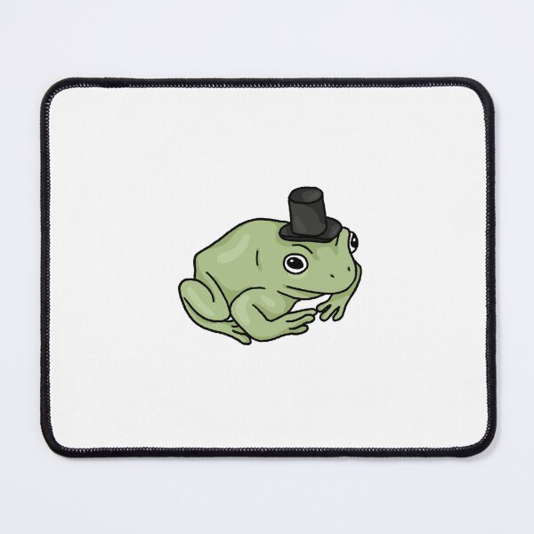 Item preview, frog in top hat illustration designed and sold by bloemsgallery.