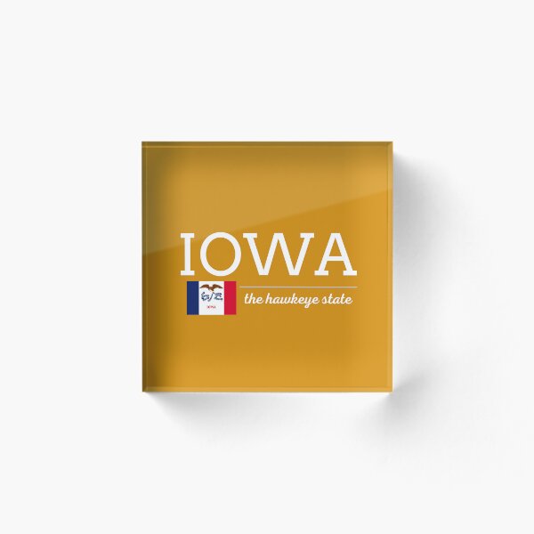 Item preview, IOWA State with Flag designed and sold by philevera.