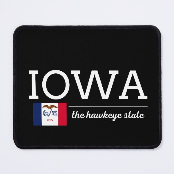 Item preview, IOWA State with Flag designed and sold by philevera.