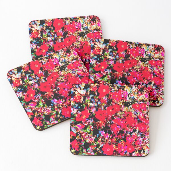 Item preview, Red Flowers Motif designed and sold by Mircea Boboc.