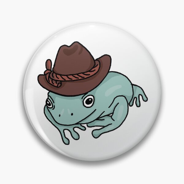Artikelvorschau, frosch in der cowboyhutillustration entworfen und verkauft von bloemsgallery.