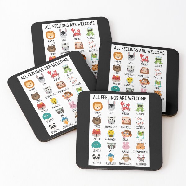 Item preview, Feelings Chart All Feelings Are Welcome designed and sold by colopkoryx.