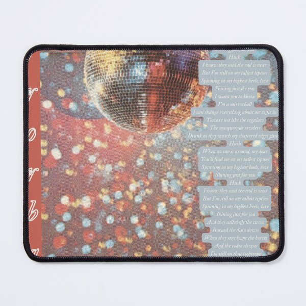Item preview, taylor swift mirrorball lyrics poster designed and sold by cottagecorococo.
