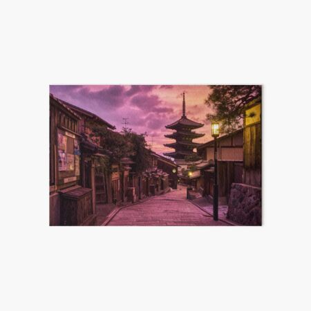 Hokan-Ji at Dusk Art Board Print