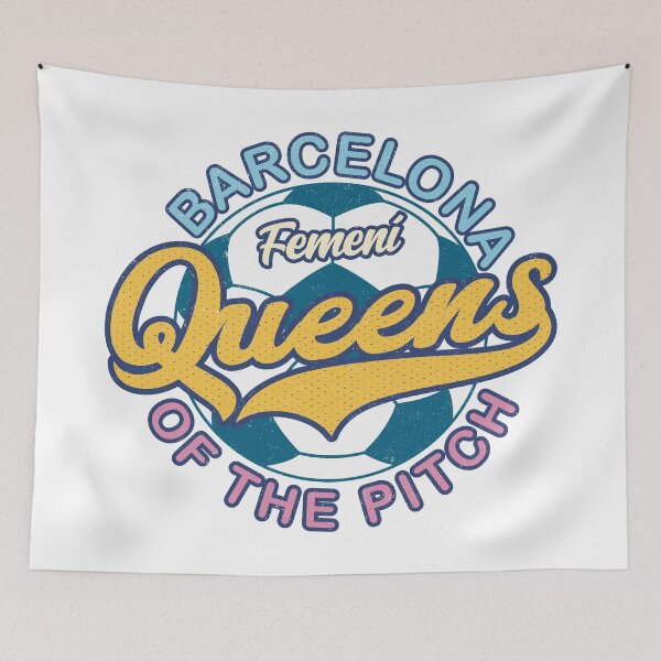 Item preview, Barcelona Femeni Queens of the Pitch (WOSO) designed and sold by Numero14.