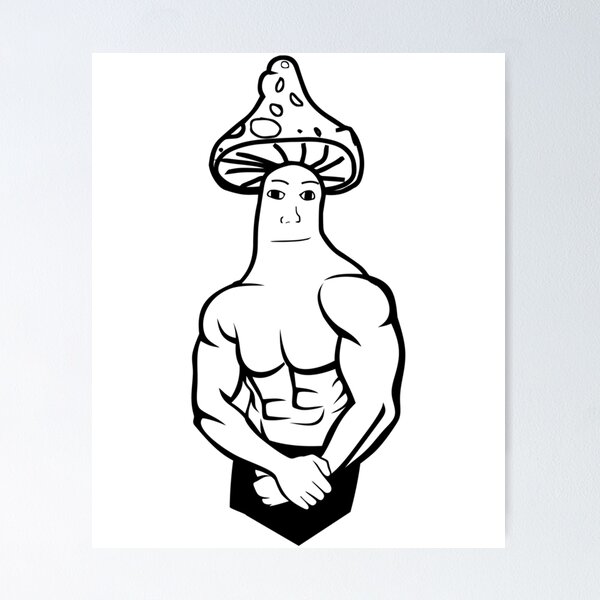 Item preview, Mushroom Wojak Feels Meme designed and sold by FallOakland.
