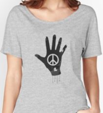 Human Touch, Peace & Love Women's Relaxed Fit T-Shirt