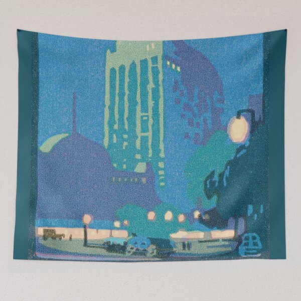 Item preview, Vintage fine art- Woolworth Building June Night (1916) designed and sold by NellyShaul.