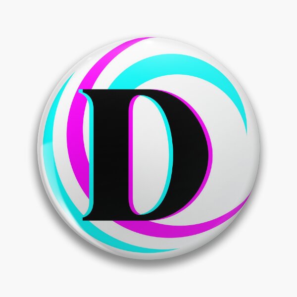 Item preview, Blue Pink Swirl Monogram D designed and sold by Coffee Lifestyle.