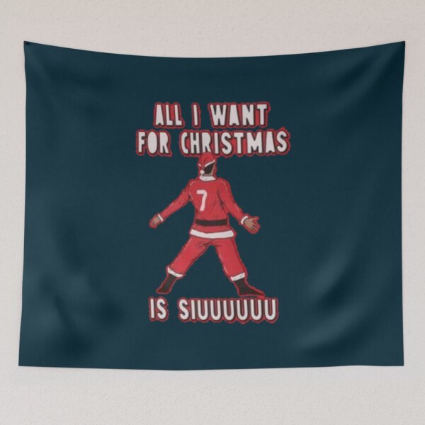 Item preview, All I Want For Christmas Is Siuuu   (3) designed and sold by LeedsDesign2.