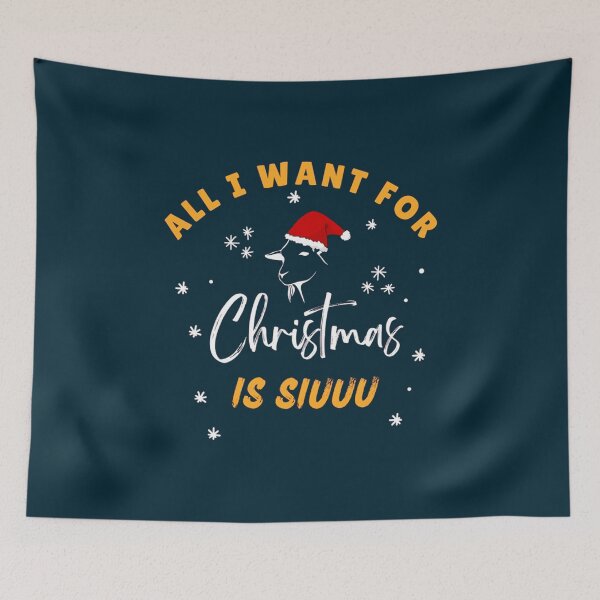 Item preview, all i want for christmas is siuuu                designed and sold by LeedsDesign2.