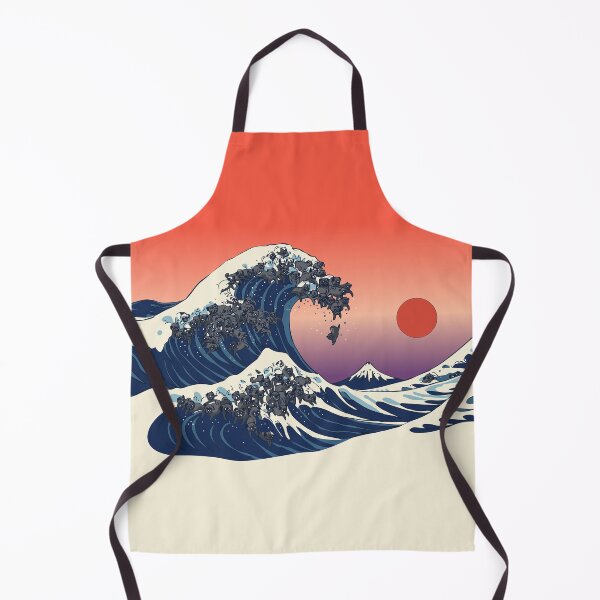 Item preview, The Great Wave of Black Pugs designed and sold by Huebucket.