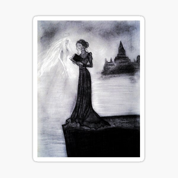 The White Lady of Northern Ireland, Dunluce Castle Cliff Ghost Sticker