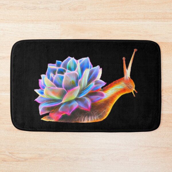 Item preview, Colorful Iridescent Glowing Spectrum Succulent Cactus Snail Art designed and sold by Cawaiico.