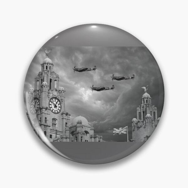 Item preview, Liverpool Spitfires Monochrome  designed and sold by Alisonchambers2.