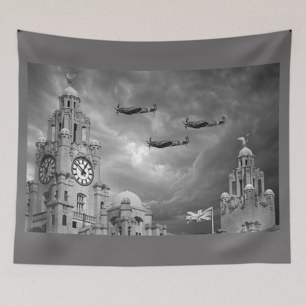 Item preview, Liverpool Spitfires Monochrome  designed and sold by Alisonchambers2.