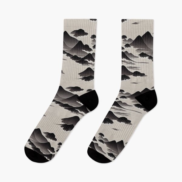 Item preview, Japanese Style Mountain Ink Pattern I designed and sold by ARTIFLAVE.