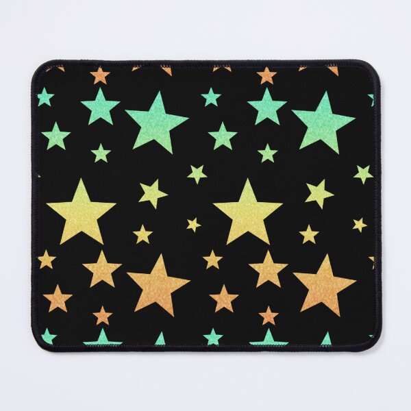 Item preview, Teal Yellow Ombre Faux Glitter Stars designed and sold by Felicity-K.