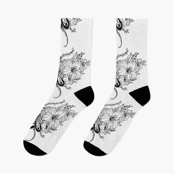 Item preview, Black and White Moth with Flower Wing designed and sold by NarwhalShop.