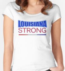Louisiana Strong - Hurricane Harvey Survivor Relief Effort T-shirt Women's Fitted Scoop T-Shirt